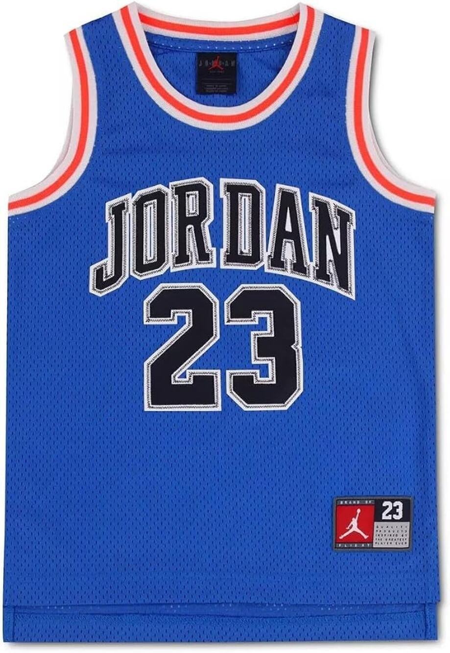 Nike Jordan #23 Youth Basketball Jersey Large 12-13 Game Royal Black Sleeveless